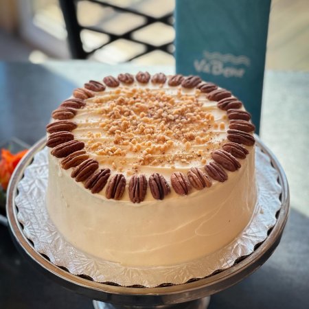 Va Bene Instagram Photo: Caramel toffee pecan cake 🍰 you deserve it!